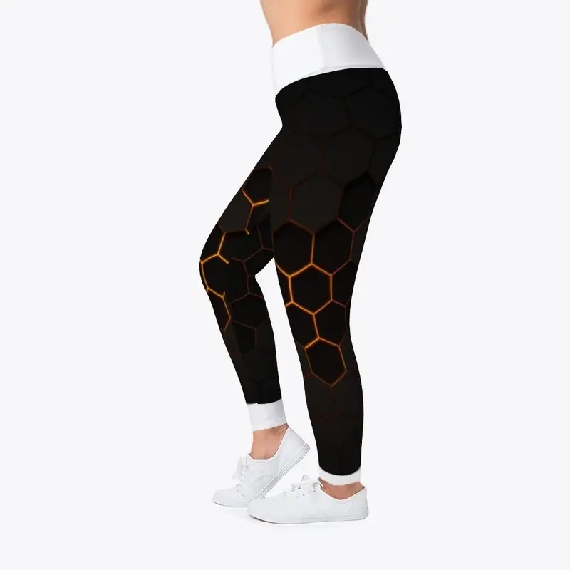 Honeycomb Style Leggings, Face Mask